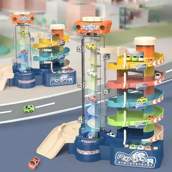Copii Mașini de Jucărie Set Lift Electric cu mai Multe etaje, Trei-dimensional Parcare Pista de Curse Aliaj Masina Baiat Cadou