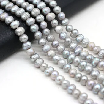 Bine de apă Dulce Pearl Margele de Înaltă Calitate Naturale Gri Perle pentru a Face Bijuterii DIY Colier Elegant Brățară Accesorii 36cm