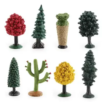 Amestecat Copaci In Miniatura Mini Model Copac Plante Artificiale Model In Miniatura Sat Afișează Copaci Pentru Casa Gradina Festival