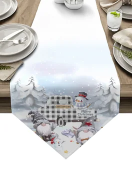 Camion crăciun om de Zăpadă Cadou Tabelul Runner Masă Desktop Decorative Pentru Casa Masă Ornament de Crăciun Cadou de Anul Nou