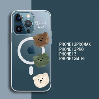 Super Magnetic MagSafe Retro Munte Sunrise Design Telefon Caz pentru Iphone 13 12 Pro Max Mini animale haioase