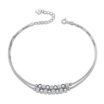 Moment bun Pur 925 Bratari de Argint pentru Femei Bijuterii Fine Margele Rotunde Cutie Link-ul de Bratari de Lanț & Brățări Iubitorii de Cadouri
