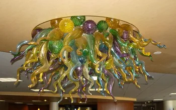 Tavan Decorative Moderne De Mână Cu Sufletul La Gură De Sticlă De Culoare Multi Lampi
