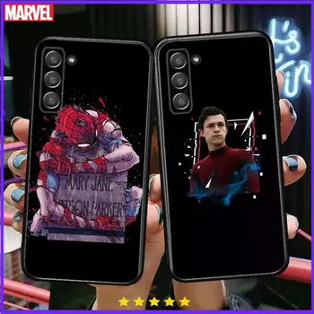 Marvel Spider-Man Telefon acopere coca Pentru SamSung Galaxy s6 s7 S8 S9 S10E S20 S21 S5 S30 Plus S20 fe 5G Lite Ultra Marginea
