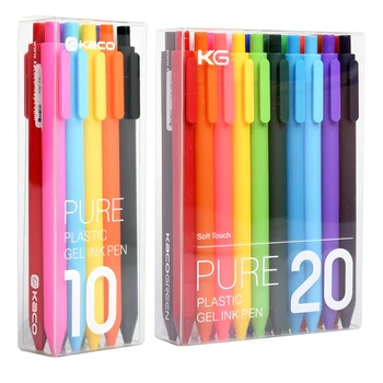 10/20buc KACO PUR Serie Colorate Pix cu Gel cu 0,5 mm Colorate Umple Kawaii Neutural Pixuri cu Gel pentru Elev Desen Scris