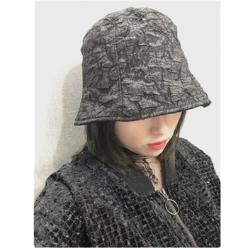 Plisate subțire versiune de Coreea de versiunea Japoneză dantelă umbrelă de soare mici fata fete găleată direct pescar pălărie WS-2801