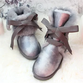 Pantofi Femei Lână Cizme 2022 piele de Oaie Autentic Femei Cizme de Zăpadă Botas Mujer Pantofi de Iarna pentru Femei Cizme Blana Naturala