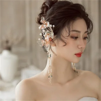 Mireasa coreean lichid flori de urechi atârnă numai frumoase, cercei personalitate foarte delicat cercei zână joker nunta acces