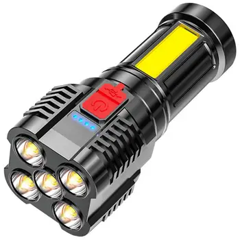 Cob Mini Lanterna Lumină Puternică Ultra-bright Led-uri Lanterna Portabil Multi-functional Usb Reîncărcabilă Lanterna