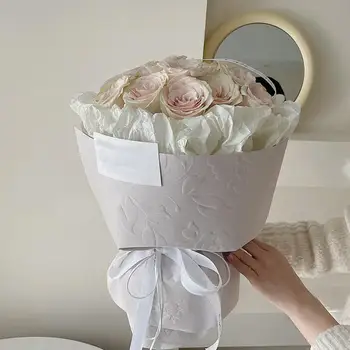 Hârtie de Ambalaj cadou Nu este Ușor să se Deformeze Buchet de Flori de Ambalare Culoare Solidă Decora Delicat Kraft Hârtie de Ambalaj Cadou Roll