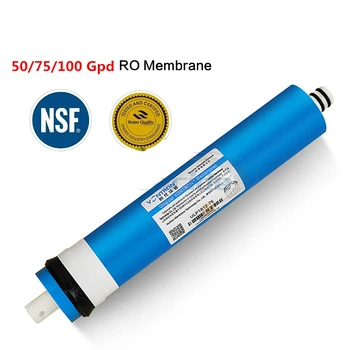 50/75/100 Gpd Membrana RO pentru 5 Etape Filtru de Apa Purificator de Tratament Sistemul de Osmoza Inversa Certificate De NSF/ANSI