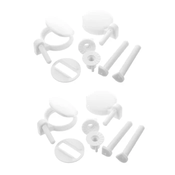 4buc DIY Scaunul de Toaletă din Plastic Șuruburi de Fixare se Potrivesc Scaune de Toaletă Balamale de Reparații Tip și Dimensiune:3 4.6X4.6Cm