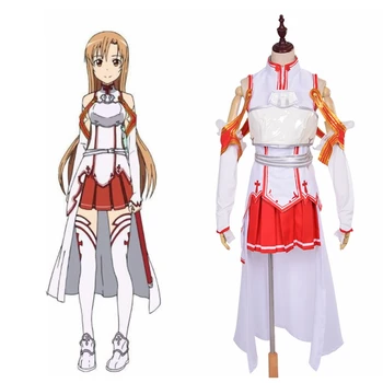 Unisex Anime Pentru Sword Art Online Yuki Asuna Yuuki Asuna SAO Cosplay Costum Seturi