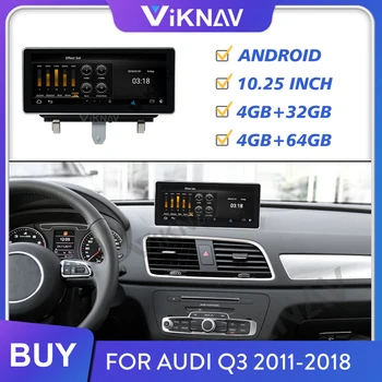 Masina jucător de radio pentru AUDI Q3 2011-2018 player multimedia GPS navigator auto stereo player video tape recorder unitate cap 10.25