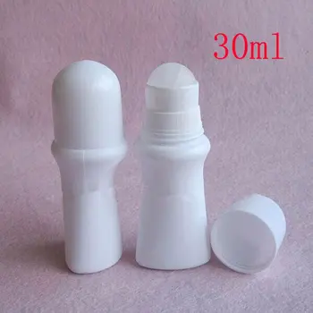 30ml alb gol Rola de Plastic Pe Sticla, 30cc deodorant roll pe recipient ulei esențial Roll On Flacon pentru parfum F20171435