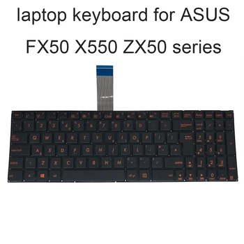 Inlocuire tastaturi pentru ASUS FX50 FX550 ZX50 X550 CA UK, GB Britanic tastatură negru rosu cheile MP 13K96GB 0KNB0 610VUK00 de brand nou