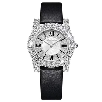 Femei Ceas cu Diamante Ceas Ceasuri Shell Formați Față de Lux Feliuta Reloj de sex Feminin pentru Femei Stras de Gheață Afară de Cuarț Ceas de mână