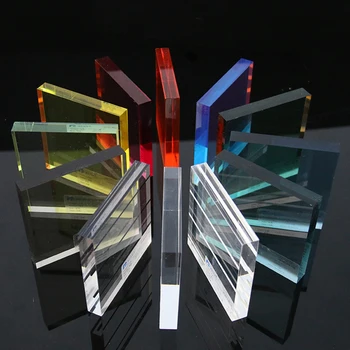 Mare Acril Transparent Pătrat Coloana Pătrat Cristal Suport De Bază Cosmetice Bijuterii Elemente De Recuzită De Afișare Rack De Afișare