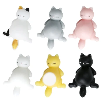 Bouncy Jucării Anxietate Stres de Relief Squishy Cat Stoarce Jucării Decorative Petrecere Prop 87HD