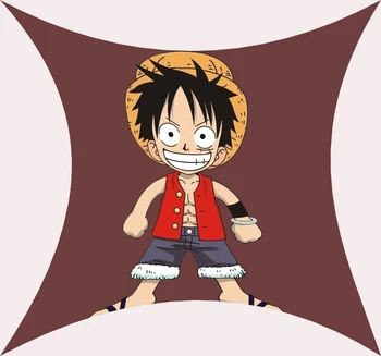 O Bucată de pernă, Creator de desene animate One Piece luffy drăguț Mici proaspete Scurt de pluș arunca față de pernă față de pernă