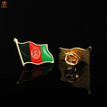 Asiatice Epoxi Metal Emailat Pin Naționale Afgane Drapel Oficial Costum Denim Sacou Rever cataramă de Siguranță Pin Insigne, Broșe Bijuterii