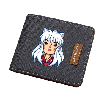 Anime Inuyasha cosplay portofel student monedă Card geanta Barbati femei scurte de imprimare Carteira portofel adolescenți geanta