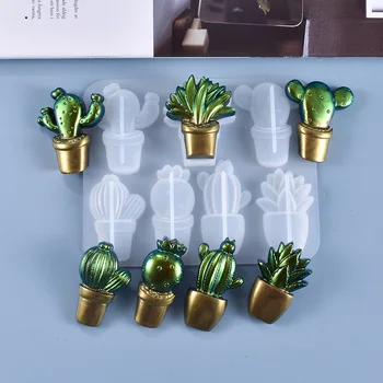 Rășină epoxidică Mucegai Silicon Cristal Breloc de Casă Drăguț Stil de Cactus DIY Rășină Mucegai Bijuterii Instrumente de Crăciun Anime Cadou