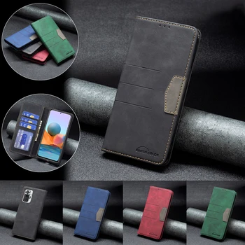 Moda de lux Magnetic Flip Caz de Telefon Pentru Xiaomi Redmi Nota 10 Pro Max 10 9 9A 9C 9 5G Slot pentru Card de Portofel Caz Acoperire