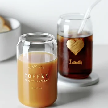 Creative Sticlă Ceașcă De Cafea Cutii De Modelare Ins Stil De Uz Casnic De Înaltă Rezistență La Temperatură Cafea Ice Cola Rece Cana Pahar
