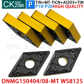 DNMG150404-MT WS8125 DNMG150408-MT WS8125 Insertii Carbură de Cotitură Externe Insertii de Instrumente DNMG 1504 din Metal Strung CNC Cutter Instrumente