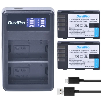 DMW-BLF19 DMW BLF19 BLF19E DMW-BLF19e DMW-BLF19PP Baterie+ LCD Dual USB Incarcator pentru Panasonic Lumix GH3 GH4 GH5 G9