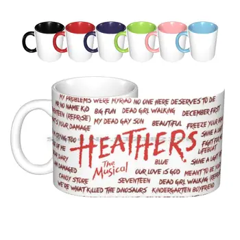 Heathers! Cani Ceramice Cești De Cafea Ceai Lapte Cana Heathers Heather Muzica Muzicale Musical Teatrul Muzical Heathers Muzical