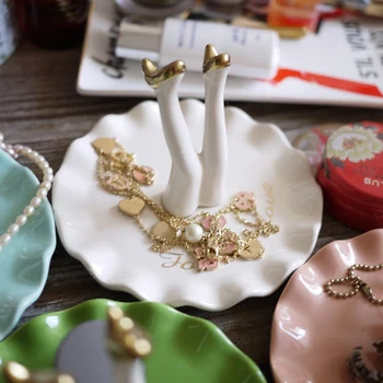 Ceramică Bijuterii Farfurie Inel De Antena Monroe Fusta Placa Decorativa Pentru Masa De Tocuri Inalte, Bijuterii Tava Adult Mic Ceremonia De Cadou