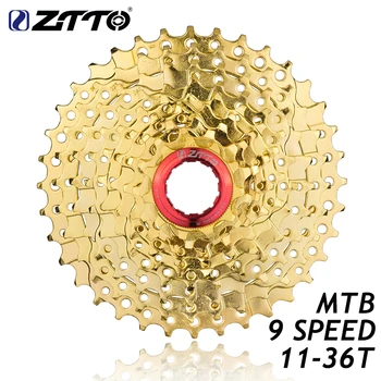 ZTTO 9 Viteza de 11 - 36T Aur Caseta 9 27s Pinioane Bicicleta Piese pentru MTB Mountain Bike M370 M430 M4000 M590 M3000