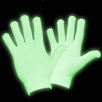 1 BUC Magie Alb Luminos Mănuși Provizii pentru Petrecere de Halloween cu LED Glow Mănuși Rave Lumina Intermitent Deget de Iluminat Incandescente cu un Deget