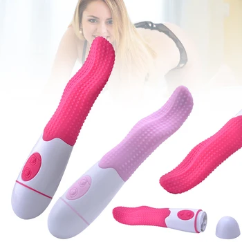 Fierbinte de sex Feminin Masturbari Dispozitivul de 30 de Frecvență Vibrator Simulat Limbă Lungă Masaj Portabil G-spot Vibrator