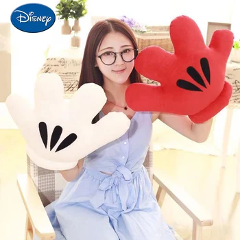 45/55cm Disney Mickey Mouse-ul de Mână de Papusi Minnie Mouse-Copil Și Adult este de Pluș Mare, Mănuși de Mână de Desene animate pernă Perna Cosplay Instrument