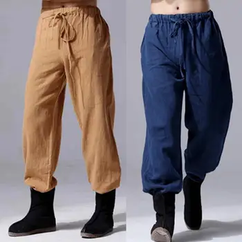 Original stil Chinezesc personalitate moda barbati in pantaloni harem pant barbati picioare pantaloni pantaloni hombre de marfă pantalon homme