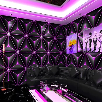 KTV Tapet Karaoke Flash Perete Pânză 3D Reflectorizante Speciale de Bar Personalizate Coridor Creative Tapet de Fundal 3d Parede
