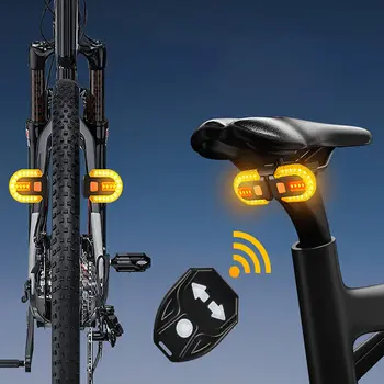 Bicicleta Două Lampa Split Stop 5 Moduri USB Reîncărcabilă Bicicleta Stop Control de la Distanță IPX6 Impermeabil Pentru Biciclete de Munte Drum
