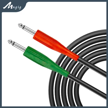 Mugig 1/4 inch TS Cablu Grele 6,35 mm mascul la Mascul Jack Stereo Audio Echilibrat Patch Cord Cablu de Interconectare