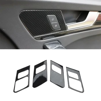 Pentru Audi Q5 2020-2021 4BUC clanța Castron Protector de Acoperire Ornamente din Fibra de Carbon ABS, Accesorii Auto