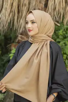 Bumbac Caz Șal E - Iarna-Toamna anului 2021 Femeile Musulmane Hijab, vălul Islamic Turcia