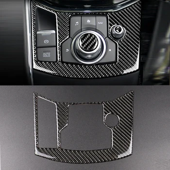 Pentru Mazda CX-5 CX5 2017 2018 NUMAI LHD Fibra de Carbon Mașină de Schimbare a vitezelor frana de mana Electronica Capac Panou Decor Ornamental