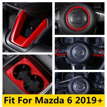 Pentru Mazda 6 2019 -2021 Volan Schimbătorului De Viteze Panoul De Benzi Cana De Apa Titularul Cadru Capac Ornamental De Fibră De Carbon, Accesorii De Interior