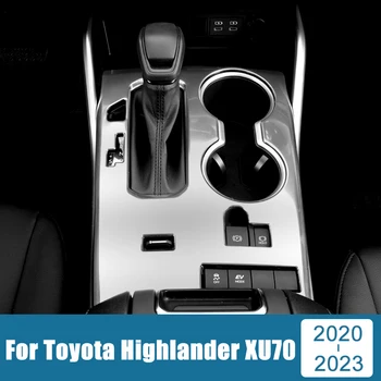Pentru Toyota Highlander XU70 2020 2021 2022 2023 Inoxidabil Auto Gear Shift Capacul Panoului de Autocolant Tapiterie Interior Laminat Accesorii