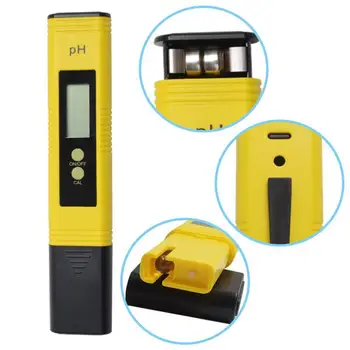 LCD Digital PH-Metru Pen-ul de Tester Precizie 0.1 Acvariu de Apă Piscină Vin Urină Calibrare Automată