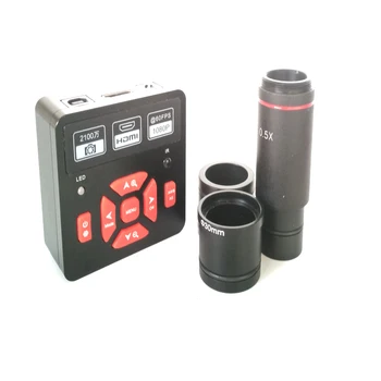 Full HD 21MP 1080P electronice PCB reparatie Telefon digital video microscop camera +0,5 X C-Mount lens 30.5 MM 30 MM inel adaptor