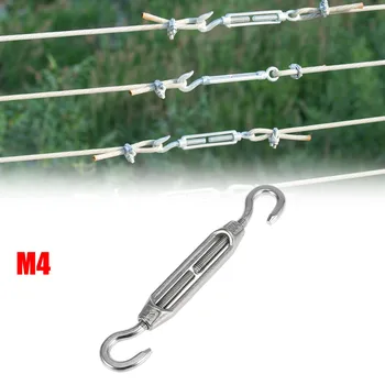 Hook Cârlig De Cuplare Reglabil Stil European 304 Din Oțel Inoxidabil Turnbuckle M4/M5/M6/M8 Pentru Grosime Wireropes