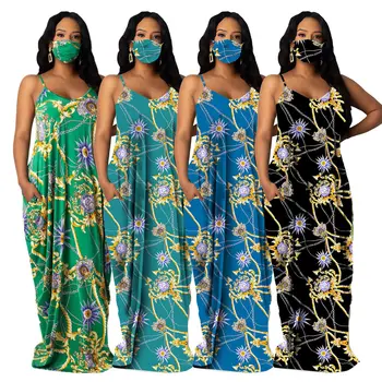 African Rochii Pentru Femei Noi Femeile Africane îmbrăcăminte Dashiki moda Tipărite întinde Vrac design clasic rochie Lungă, S -XXL
